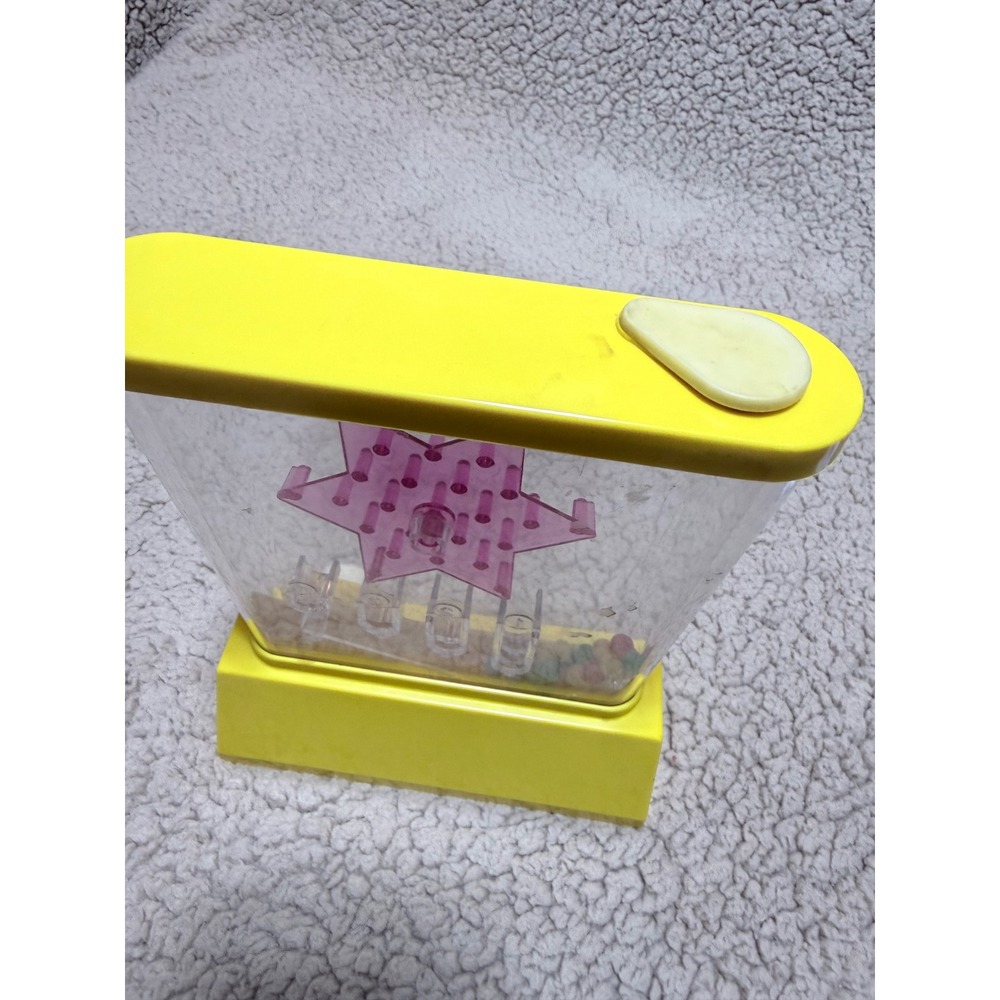 Vintage 1976 Tomy Waterful Starball Handheld Water Game Yellow Made in Japan - Picture 4 of 5